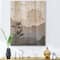 Designart - Minimalist Mountain Landscape At Sunset - Modern Print on Natural Pine Wood